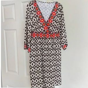 Leopard Print Long Sleeve Dress